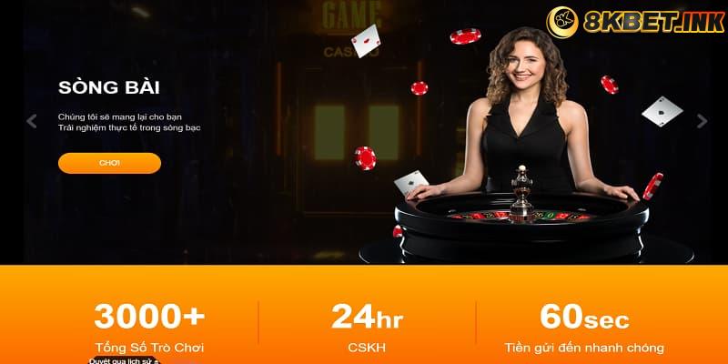 Các tựa game Live Casino 8KBET dễ chơi, dễ thắng
